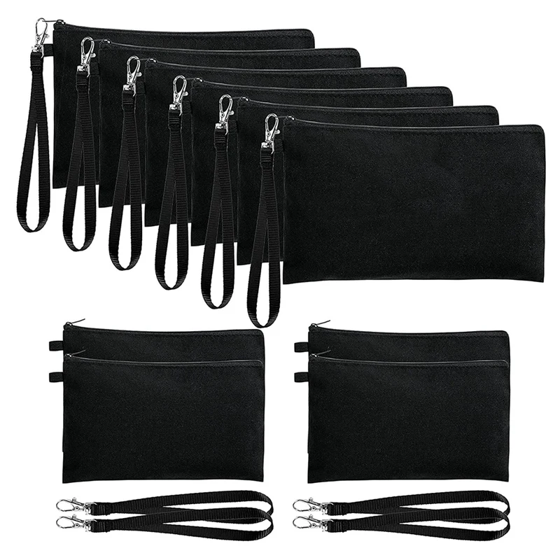 HOT-10Pack Sublimation Blank Cosmetic Bags Makeup Bags With Wristband For DIY Craft Zipper Pencil Bags 8.3 X 5.1 In
HOT-10Pack Sublimation Blank Cosmetic Bags Makeup Bags With Wristband For DIY Craft Zipper Pencil Bags 8.3 X 5.1 In