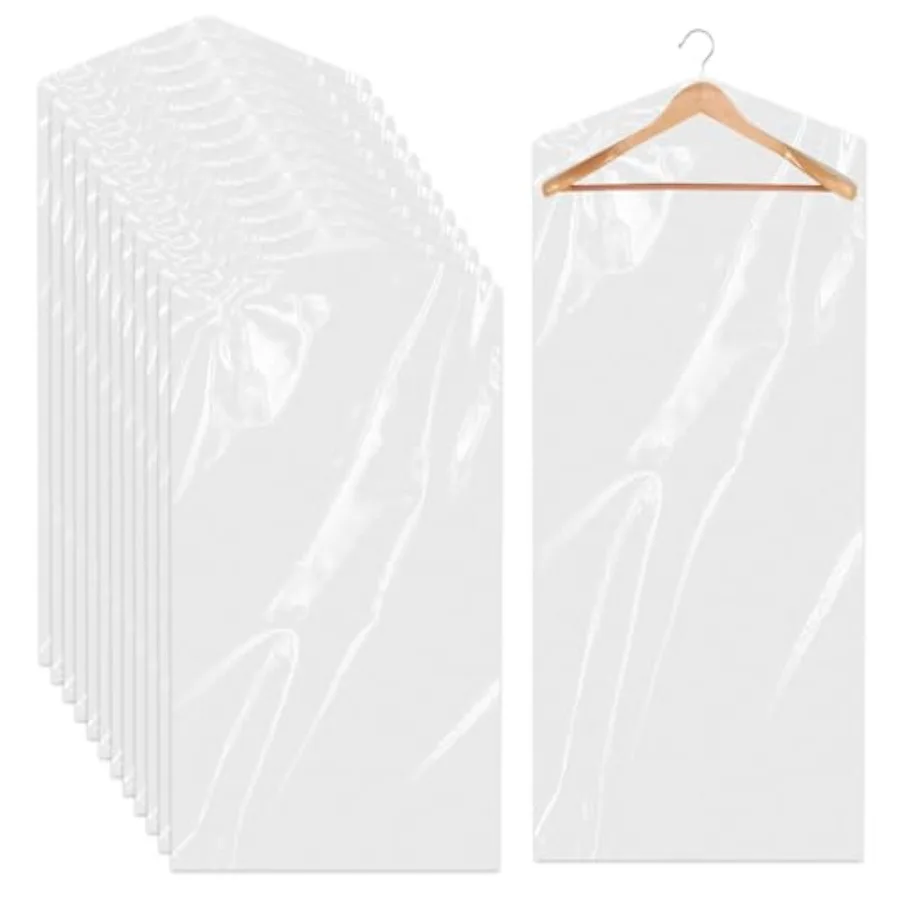 10 Pack Long Dress Covers 71 Inch Garment Bags for Hanging Clothes Plastic Suit Bags Dry Cleaning Bags Hanging Dust-proof Garme
10 Pack Long Dress Covers 71 Inch Garment Bags for Hanging Clothes Plastic Suit Bags Dry Cleaning Bags Hanging Dust-proof Garme