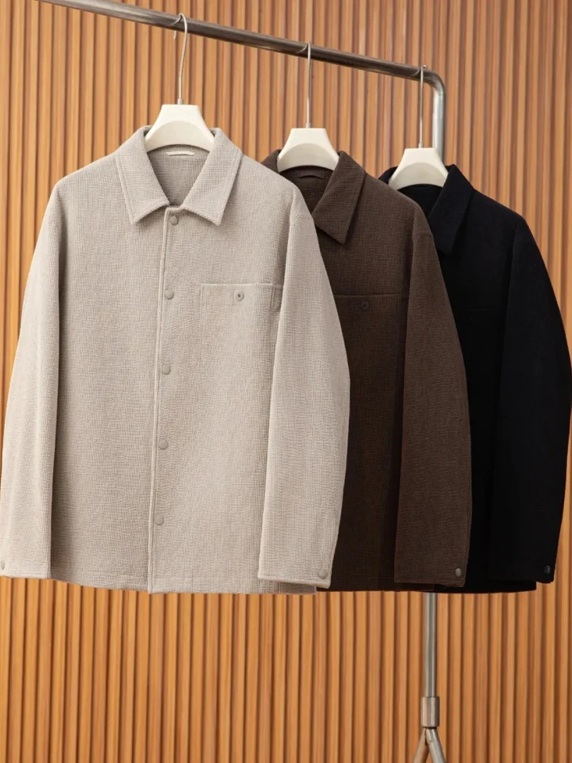 Casual Men's Busin Pure Color Corduroy Jaet Coat Stand Fit Long Sve Polyester Fiber Youth Sle Faionable Top
Casual Men's Busin Pure Color Corduroy Jaet Coat Stand Fit Long Sve Polyester Fiber Youth Sle Faionable Top