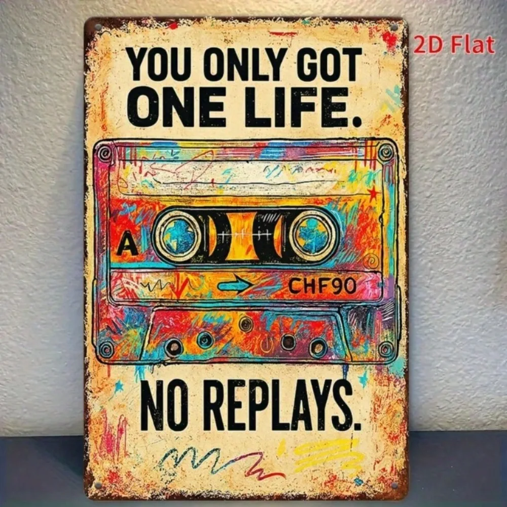 Retro Metal Wall Decor 8x12 Inch Vintage Cassette & Vinyl Record Music Wall Art with Song List - Durable Iron
Retro Metal Wall Decor 8x12 Inch Vintage Cassette & Vinyl Record Music Wall Art with Song List - Durable Iron