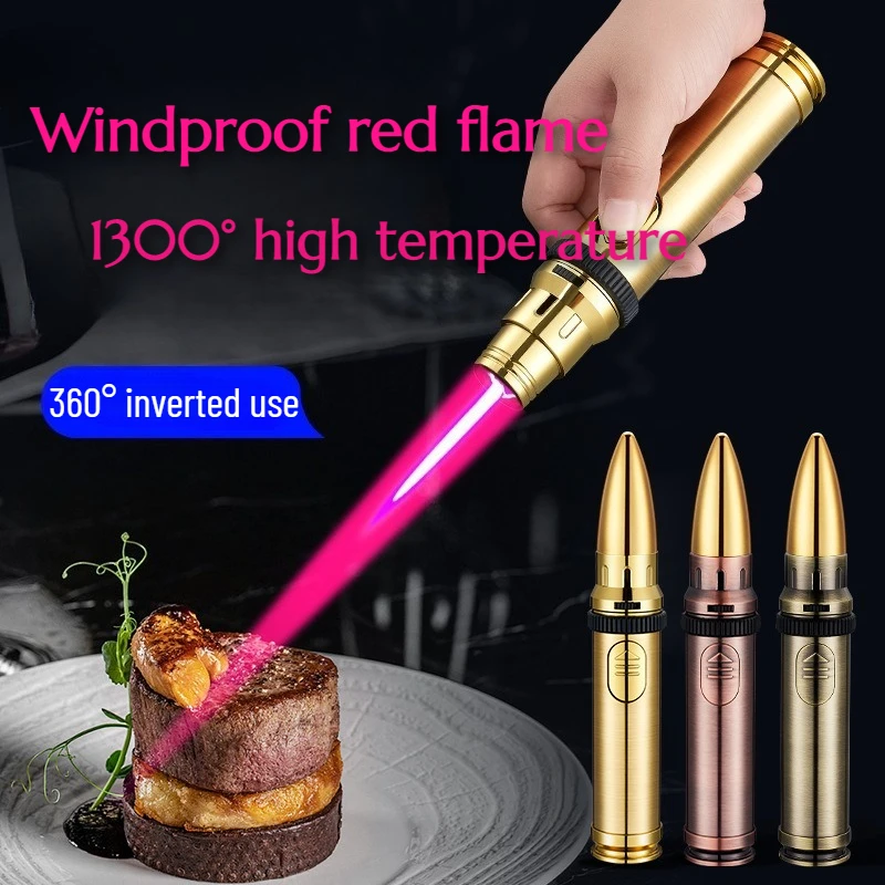 Metal Spraying Musket Inflatable Lighter Mosquito Stainless Steamed Cigar Outdoor BBQ Camping Windproof Red Flame Ignition Gun
Metal Spraying Musket Inflatable Lighter Mosquito Stainless Steamed Cigar Outdoor BBQ Camping Windproof Red Flame Ignition Gun