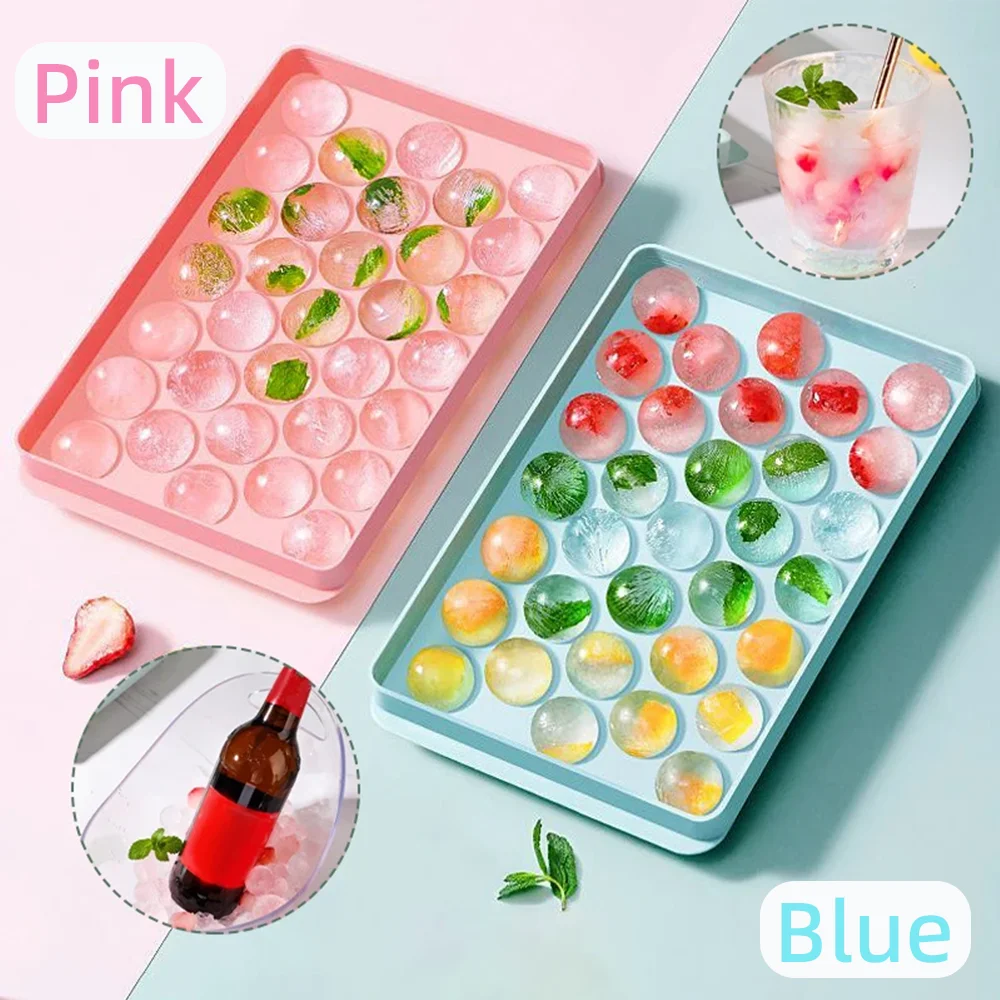 1/2Pcs 33 Grid Round Ice Cube Tray 3D Spherical Ice Cube Mold PP Frozen Ball Popsicle Tray Box DIY Ice Ball Maker Kitchen Tools 
1/2Pcs 33 Grid Round Ice Cube Tray 3D Spherical Ice Cube Mold PP Frozen Ball Popsicle Tray Box DIY Ice Ball Maker Kitchen Tools