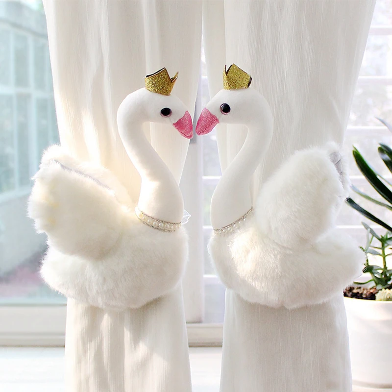 2pcs Plush Swan Curtain Tieback Holder Hooks Tie Backs Children Holdback Straps Room Decoration Accessories
2pcs Plush Swan Curtain Tieback Holder Hooks Tie Backs Children Holdback Straps Room Decoration Accessories