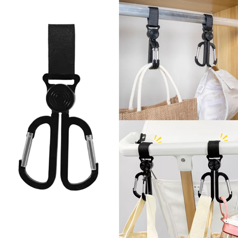 2pc Rotatable Solid Carabiner Double Hook,Easy Install,Multi-Functional Helmet Holder for Electric Scooters, Stroller Accessory
2pc Rotatable Solid Carabiner Double Hook,Easy Install,Multi-Functional Helmet Holder for Electric Scooters, Stroller Accessory
