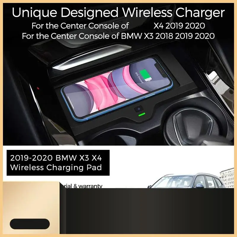 Wireless Phone Charger For BMW X3 2018 2019 2020 BMW X4 2019 2020 ,Center Console Wireless Charging Pad Mat For All QI Enabled P
Wireless Phone Charger For BMW X3 2018 2019 2020 BMW X4 2019 2020 ,Center Console Wireless Charging Pad Mat For All QI Enabled P