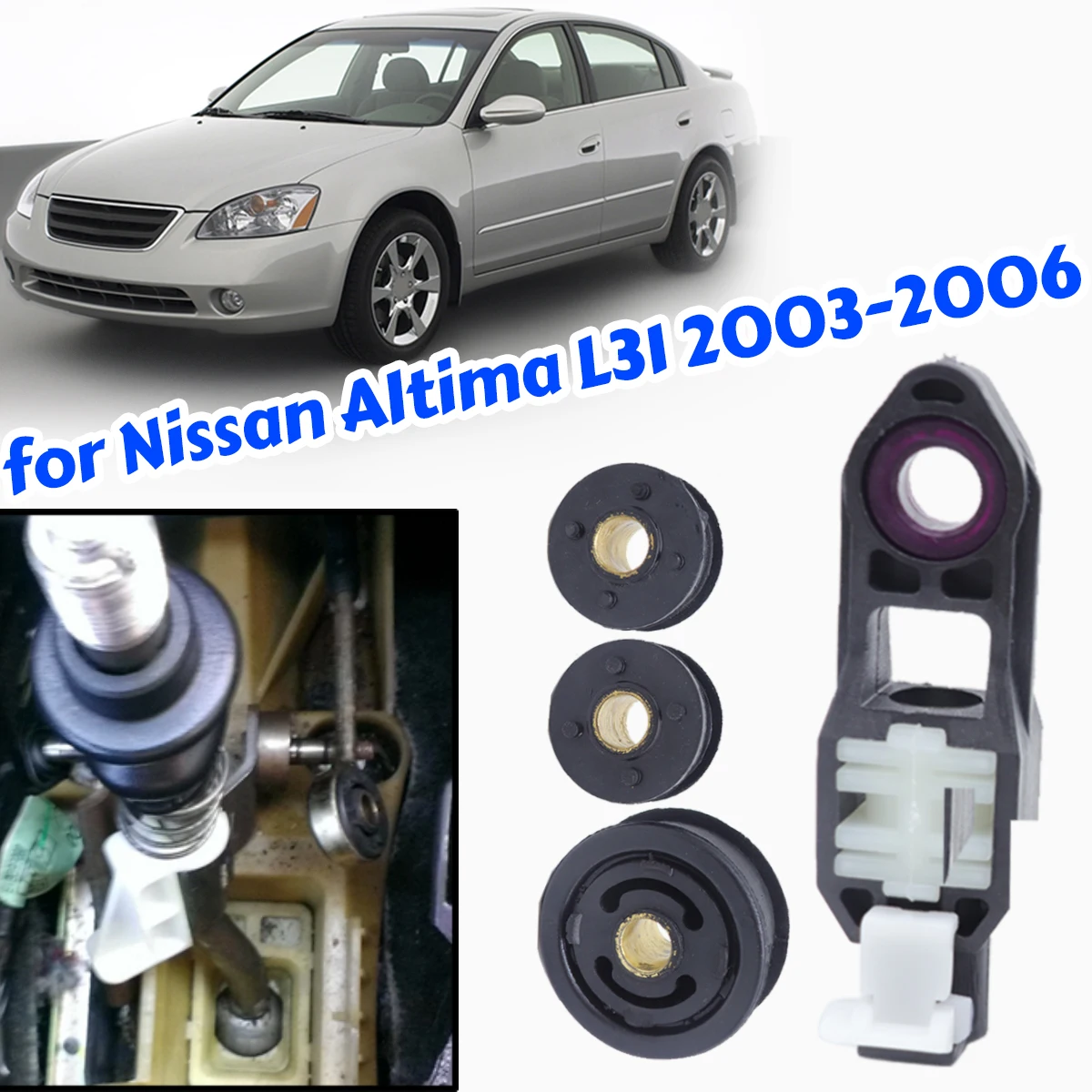 Gear Shift Cable Linkage End Bushing for Nissan Altima L31 2003-2006 Transmission Manual Accessories Part Car Repair Kit Connect
Gear Shift Cable Linkage End Bushing for Nissan Altima L31 2003-2006 Transmission Manual Accessories Part Car Repair Kit Connect