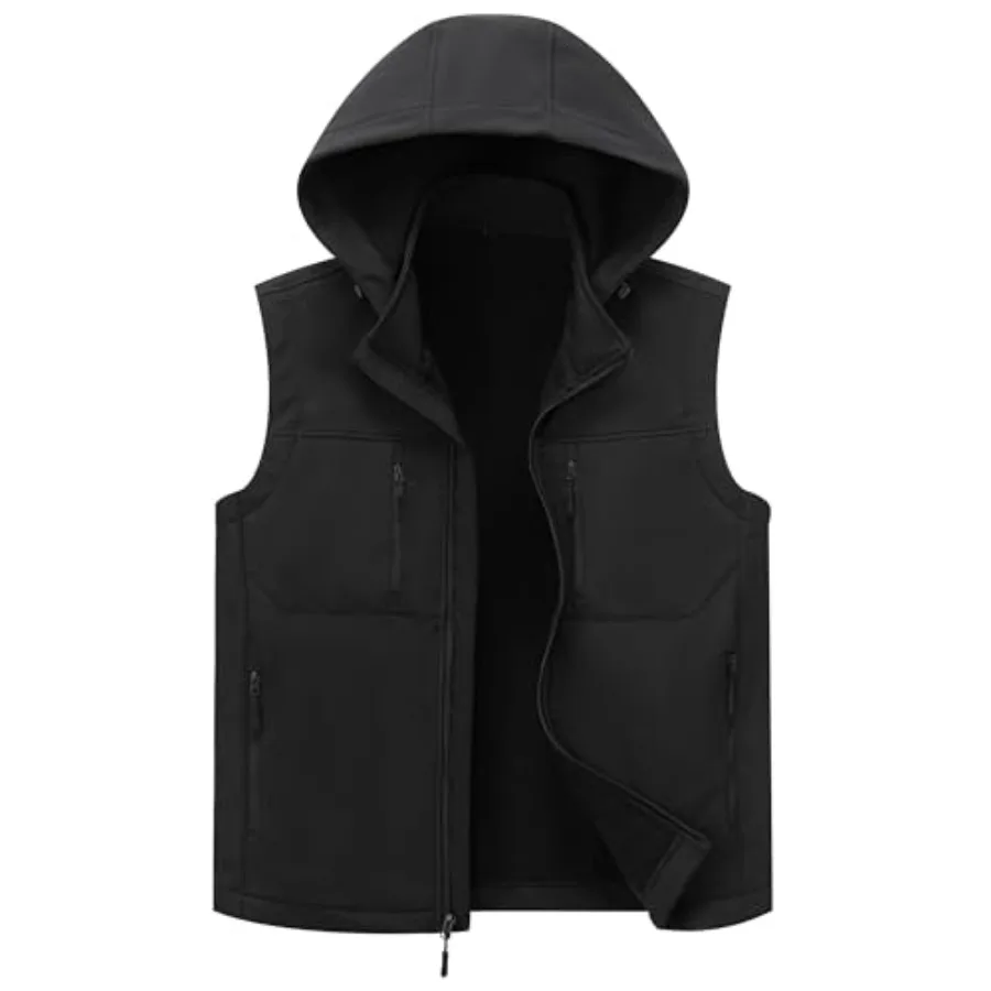 KVE Men's Windproof Breathable Sleeveless Vest Lightweight 4-Way Stretch Softshell Golf Vest with 6 Functional Pockets
KVE Men's Windproof Breathable Sleeveless Vest Lightweight 4-Way Stretch Softshell Golf Vest with 6 Functional Pockets