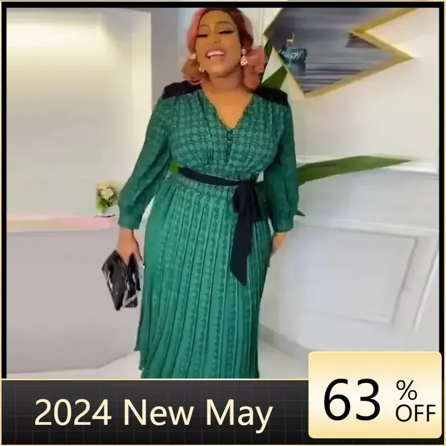African Dresses For Women Elegant Polyester 2024 New Muslim Fashion Abayas Dashiki Robe Kaftan Midi Dress Turkish Africa
African Dresses For Women Elegant Polyester 2024 New Muslim Fashion Abayas Dashiki Robe Kaftan Midi Dress Turkish Africa