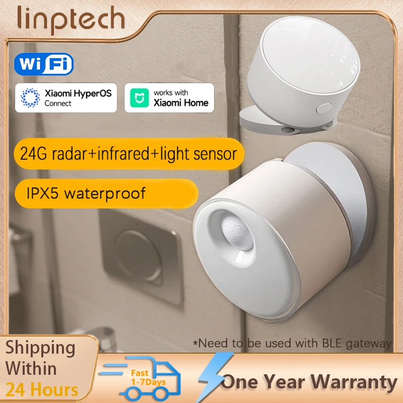 Linptech ES3 BLE Smart Human Presence Sensor 6M 180° 24G Radar+Infrared +Light Sensor Three In One Human Body Presence Sensor
Linptech ES3 BLE Smart Human Presence Sensor 6M 180° 24G Radar+Infrared +Light Sensor Three In One Human Body Presence Sensor