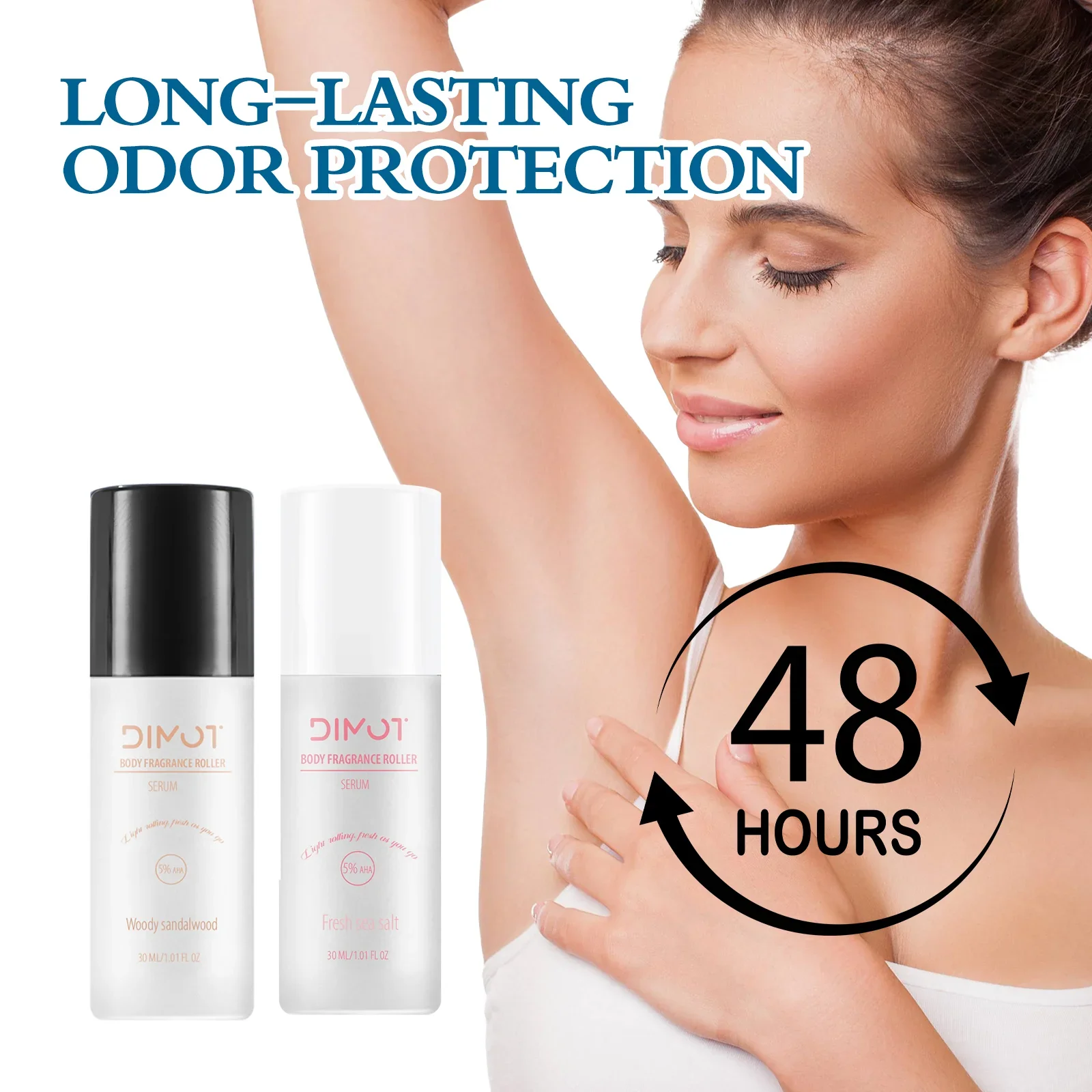 48H Odor & Sweat Protection. This 30ml roll-on deodorant serum for underarms & body is long-lasting, aluminum and gluten free
48H Odor & Sweat Protection. This 30ml roll-on deodorant serum for underarms & body is long-lasting, aluminum and gluten free