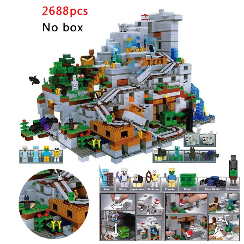 2600+pcs MocMountain Cave Building Block Bricks Set Gifts Toys digital building toy
2600+pcs MocMountain Cave Building Block Bricks Set Gifts Toys digital building toy