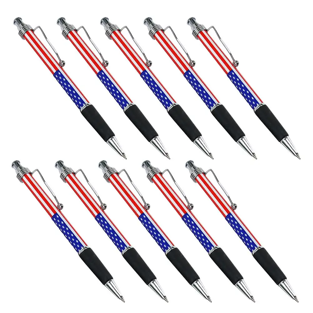 10 Pcs Flag Pattern Ballpoint Pen Smooth Writing Office Home Use School Supplies Black Ink Retractable Desktop Companion
10 Pcs Flag Pattern Ballpoint Pen Smooth Writing Office Home Use School Supplies Black Ink Retractable Desktop Companion