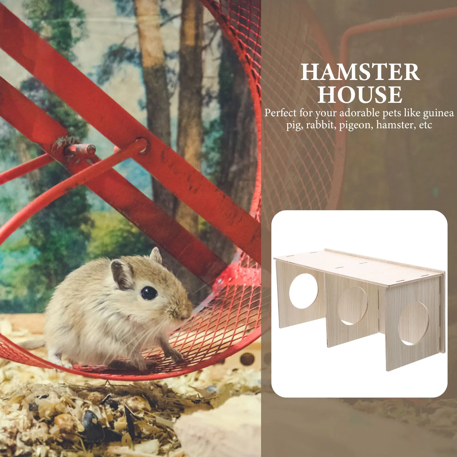 Hamster Solid House Hut Pet Activity Structure Mini Small Animal Toy Hideout Wooden House Guinea Pig Cabin
Hamster Solid House Hut Pet Activity Structure Mini Small Animal Toy Hideout Wooden House Guinea Pig Cabin