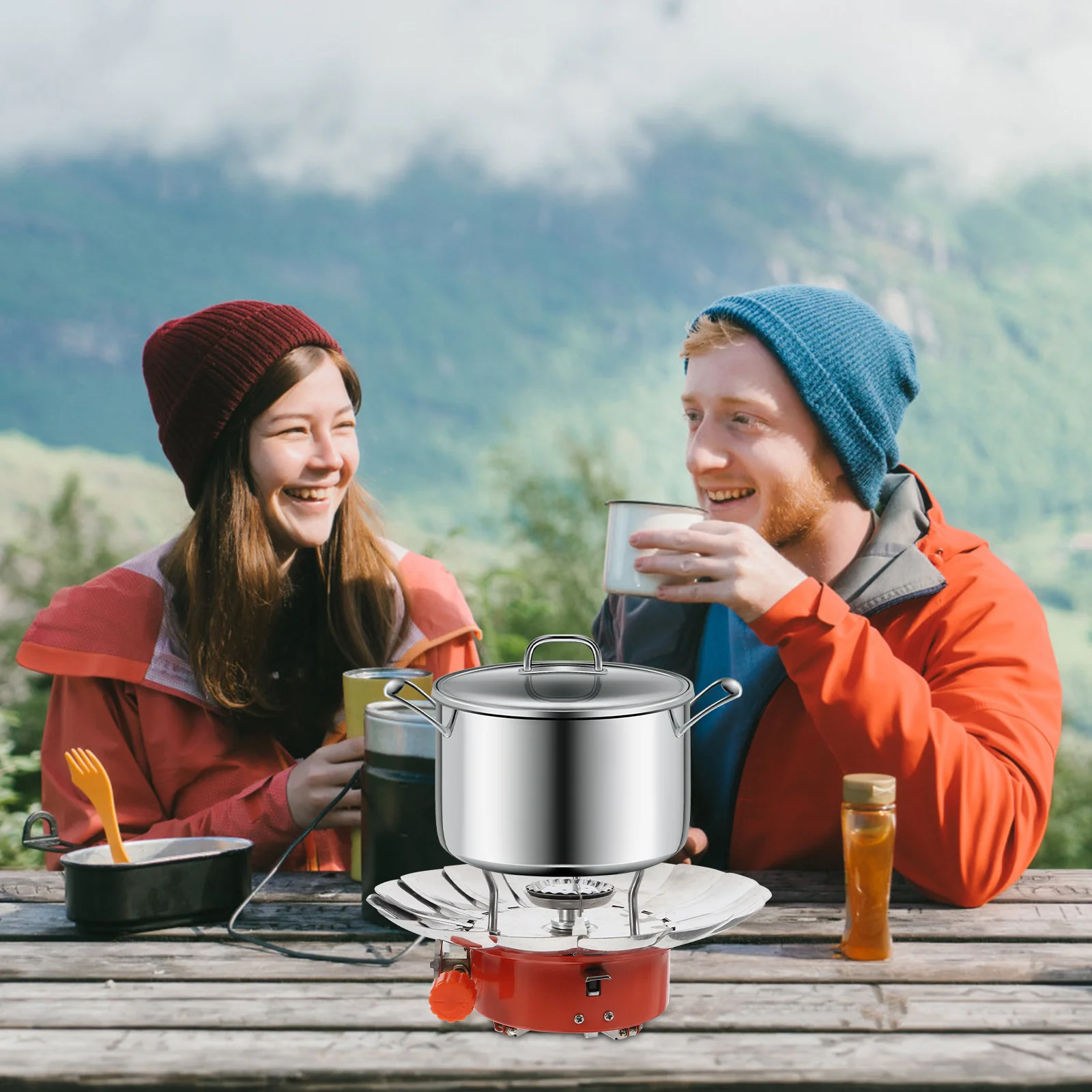 Portable Mini Stove Lotus Design Windproof Gas Burner For Camping Picnic Barbecue Outdoor Cooking Furnace With Trachea Camp
Portable Mini Stove Lotus Design Windproof Gas Burner For Camping Picnic Barbecue Outdoor Cooking Furnace With Trachea Camp
