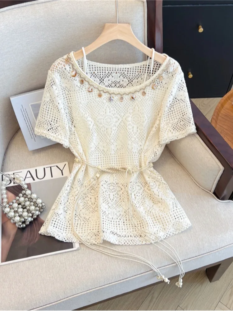 Женский топ с открытыми крючками и цветочным принтом, лето 2026, уникальный топ с поясом и поясом, нежный, приятный для кожи, брюки...
Женский топ с открытыми крючками и цветочным принтом, лето 2026, уникальный топ с поясом и поясом, нежный, приятный для кожи, брюки...