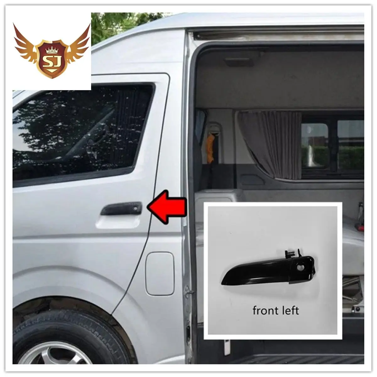 Black Exterior Door Handle Front Left Or Right for Toyota Hiace Commuter Van 2005-2018 Durable OEM Quality Replacement
Black Exterior Door Handle Front Left Or Right for Toyota Hiace Commuter Van 2005-2018 Durable OEM Quality Replacement