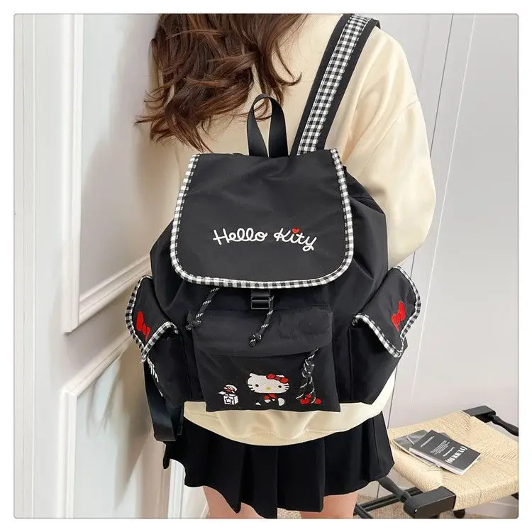 Kawaii Hello Kitty 2026 New Women's Backpack Fashion High Quality Lightweight Solid Color Versatile Multi-functional Backpack's
Kawaii Hello Kitty 2026 New Women's Backpack Fashion High Quality Lightweight Solid Color Versatile Multi-functional Backpack's