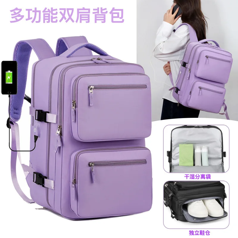 Backpack men's and women's large-capacity business computer schoolbag independent shoe compartment luggage travel dry and wet se
Backpack men's and women's large-capacity business computer schoolbag independent shoe compartment luggage travel dry and wet se