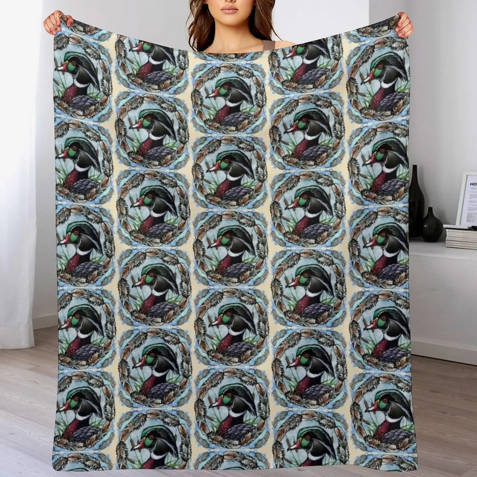 Wood duck Head Throw Blanket Year Round Soft Comfortable Blanket for Home
Wood duck Head Throw Blanket Year Round Soft Comfortable Blanket for Home