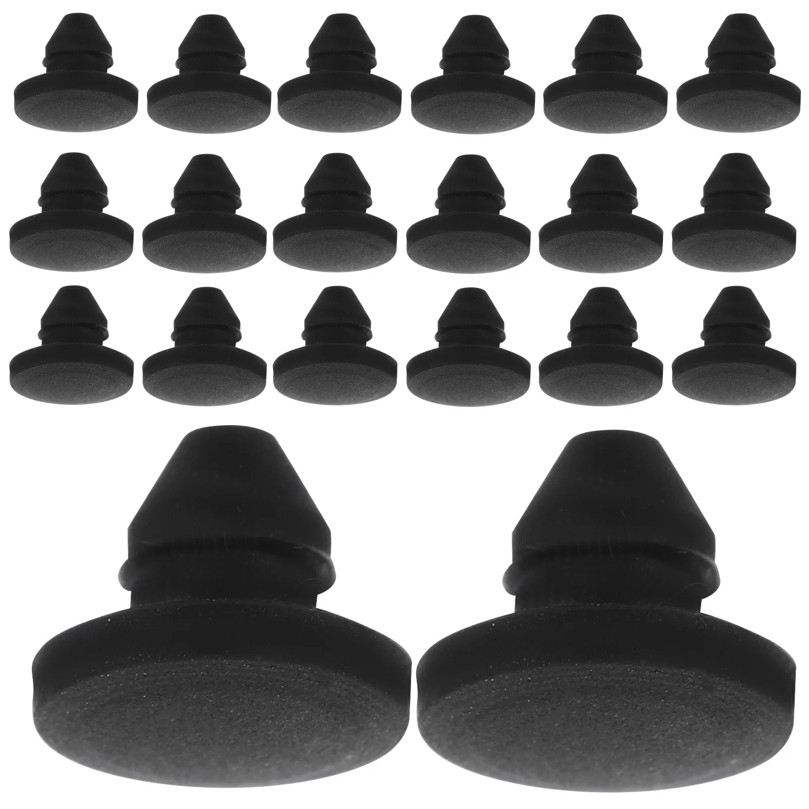 20 Pcs Silicone Sealing Plug Stopper Conical Taper Rubber Tapered End Cap Black Foot
20 Pcs Silicone Sealing Plug Stopper Conical Taper Rubber Tapered End Cap Black Foot