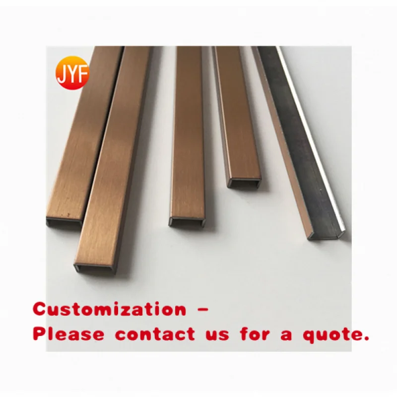 custom.ZB9940 Hot Sale Decorative Antique Bronze Hairline Stainless Steel U Shape Tile Trim Trim
custom.ZB9940 Hot Sale Decorative Antique Bronze Hairline Stainless Steel U Shape Tile Trim Trim