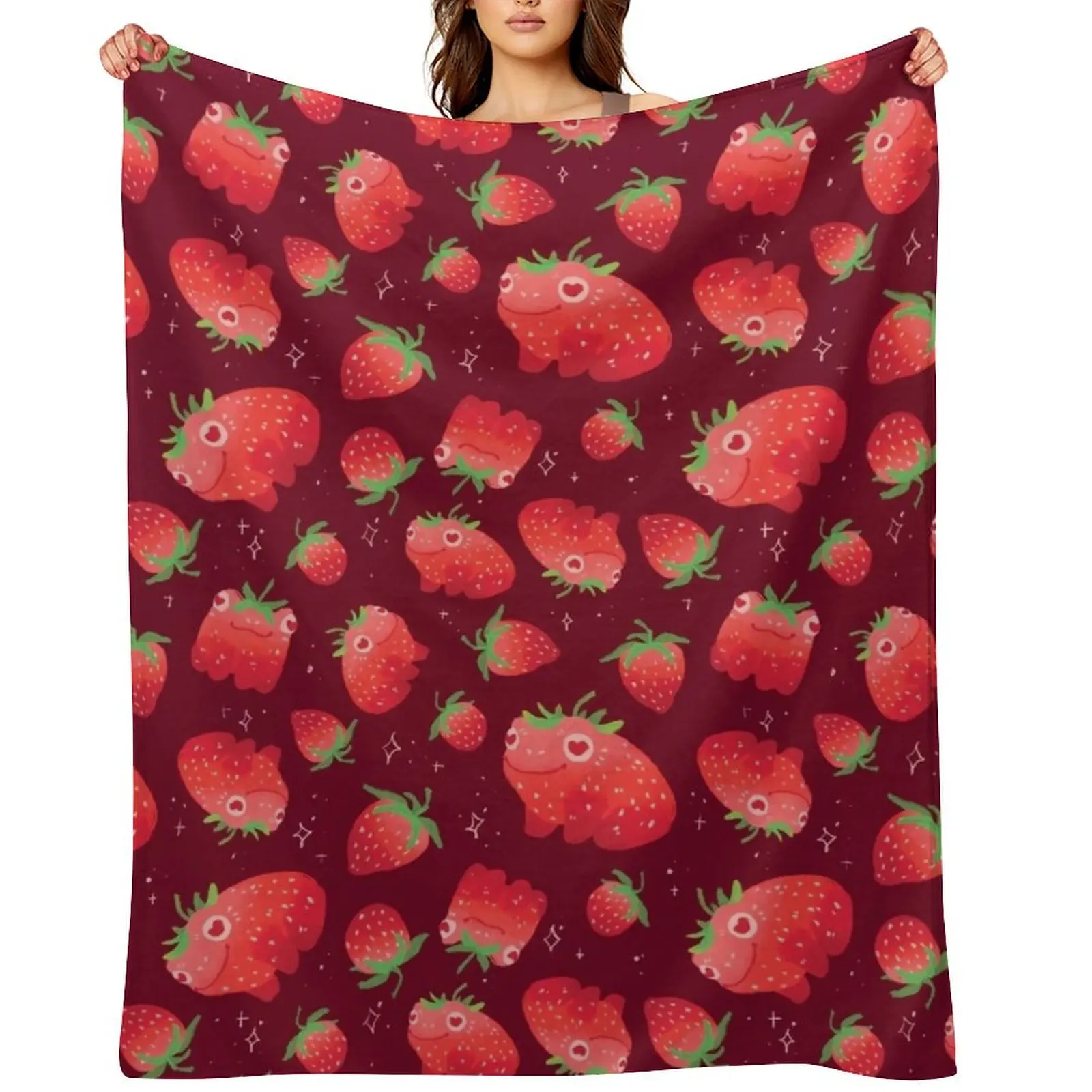 Strawberry frogs repeating pattern Throw Blanket warm for winter Tourist Bed covers Comforter Blankets
Strawberry frogs repeating pattern Throw Blanket warm for winter Tourist Bed covers Comforter Blankets