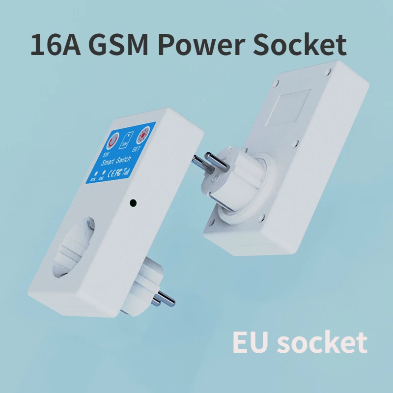 Smart Socket 16A GSM SocketMobile Phone SMS Remote Control SwitchWater Pump Routing Electrical Socket Temperature-controlled Off
Smart Socket 16A GSM SocketMobile Phone SMS Remote Control SwitchWater Pump Routing Electrical Socket Temperature-controlled Off