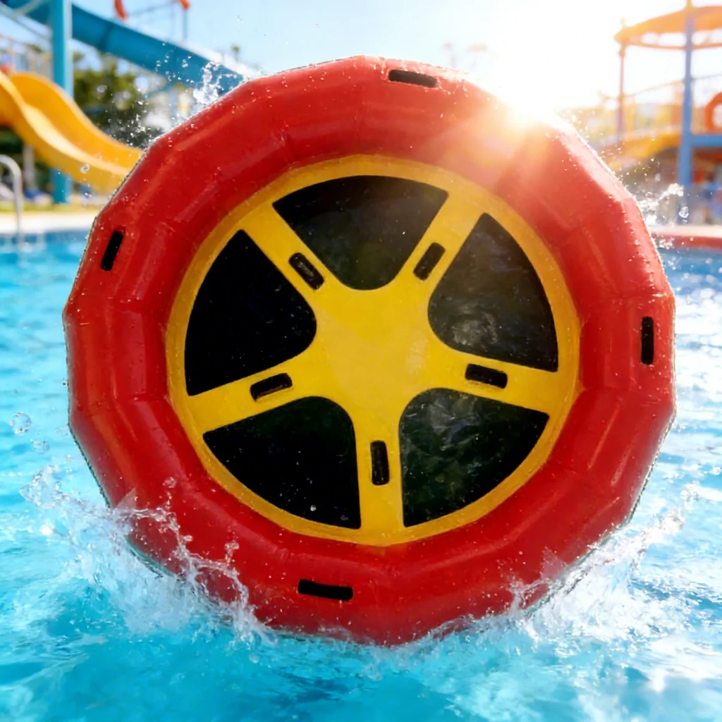 New Design Custom Shape Durable Inflatable Raft Inflatable Durable Swimming Pool Float Raft Ski Ring for Water Park
