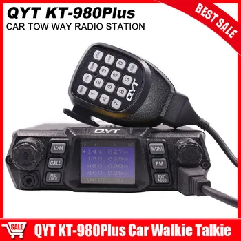 QYT KT-980Plus Car Walkie Talkie 75W High Power Dual Band Four Guard Vehicle Radio Station KT980 PLUS Truck Walkie-talkie