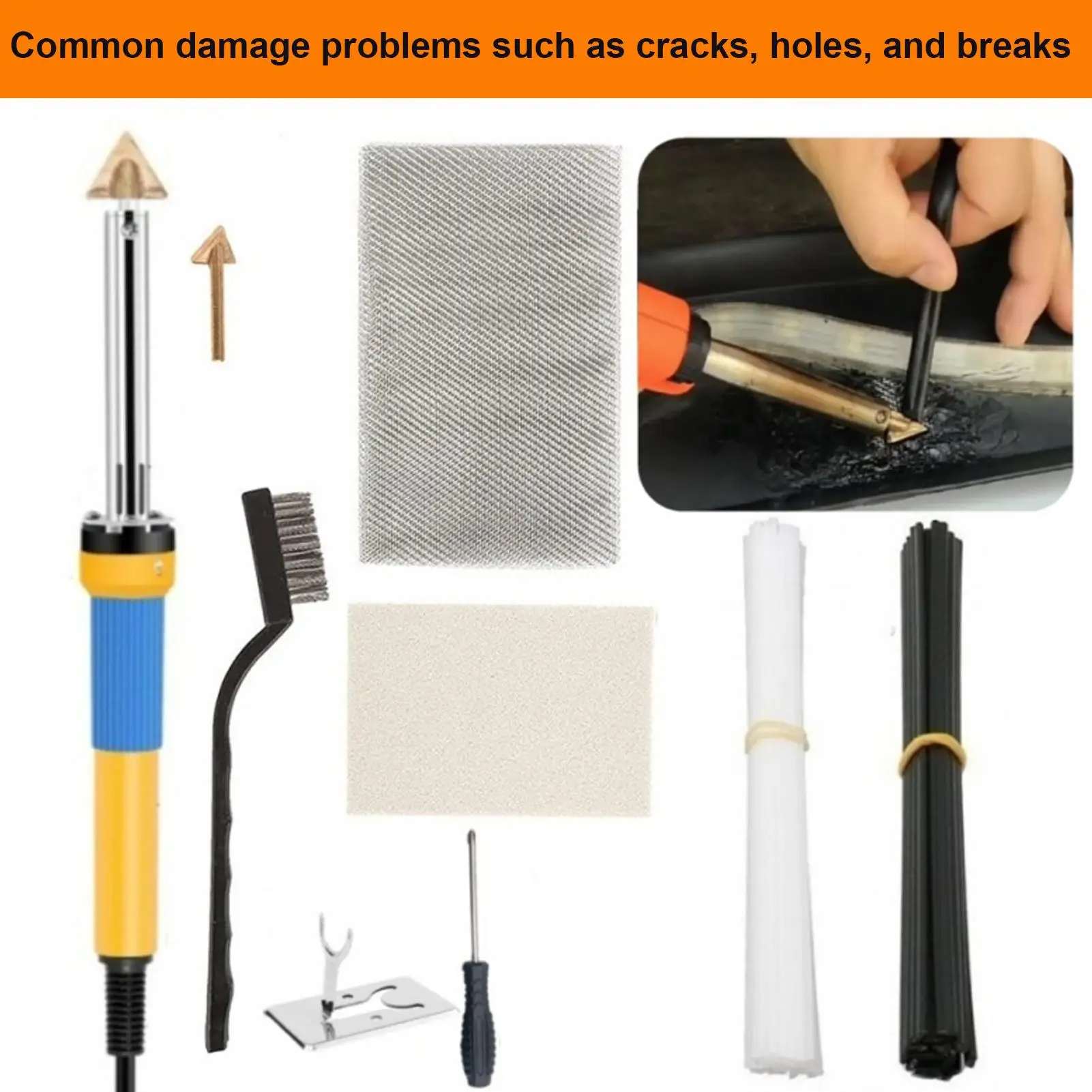 Паяльник для ремонта автомобильного бампера, 80 Вт, сварочная паяльная станция с регулируемой температурой, гладильный инструмент для ремонта паяльного жала
Паяльник для ремонта автомобильного бампера, 80 Вт, сварочная паяльная станция с регулируемой температурой, гладильный инструмент для ремонта паяльного жала