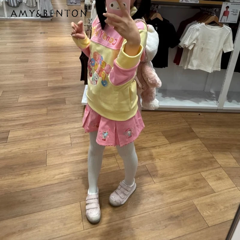 2025 Japanese Spring and Summer Belt Doll Print Pink Heavy Industry Pleated Embroidery Daughter Dress Cute Skirt For Women
2025 Japanese Spring and Summer Belt Doll Print Pink Heavy Industry Pleated Embroidery Daughter Dress Cute Skirt For Women