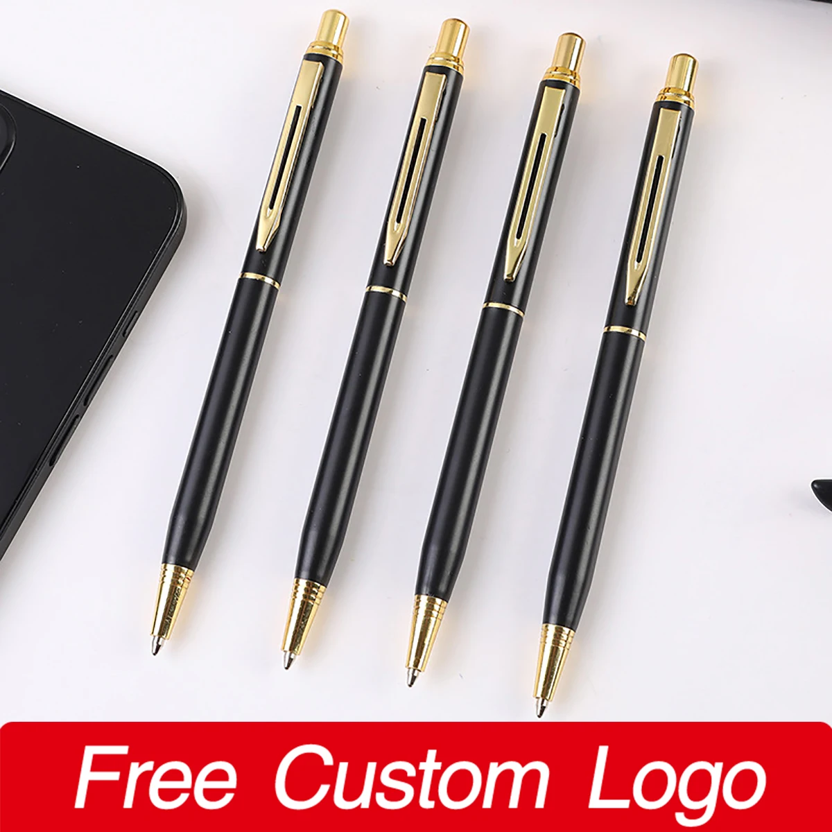 10Pcs Personalized Engraving Logo Ballpoint Pen 1.0mm Press Metal Ball Pens for School Student Stationery Custom Office Gift
10Pcs Personalized Engraving Logo Ballpoint Pen 1.0mm Press Metal Ball Pens for School Student Stationery Custom Office Gift