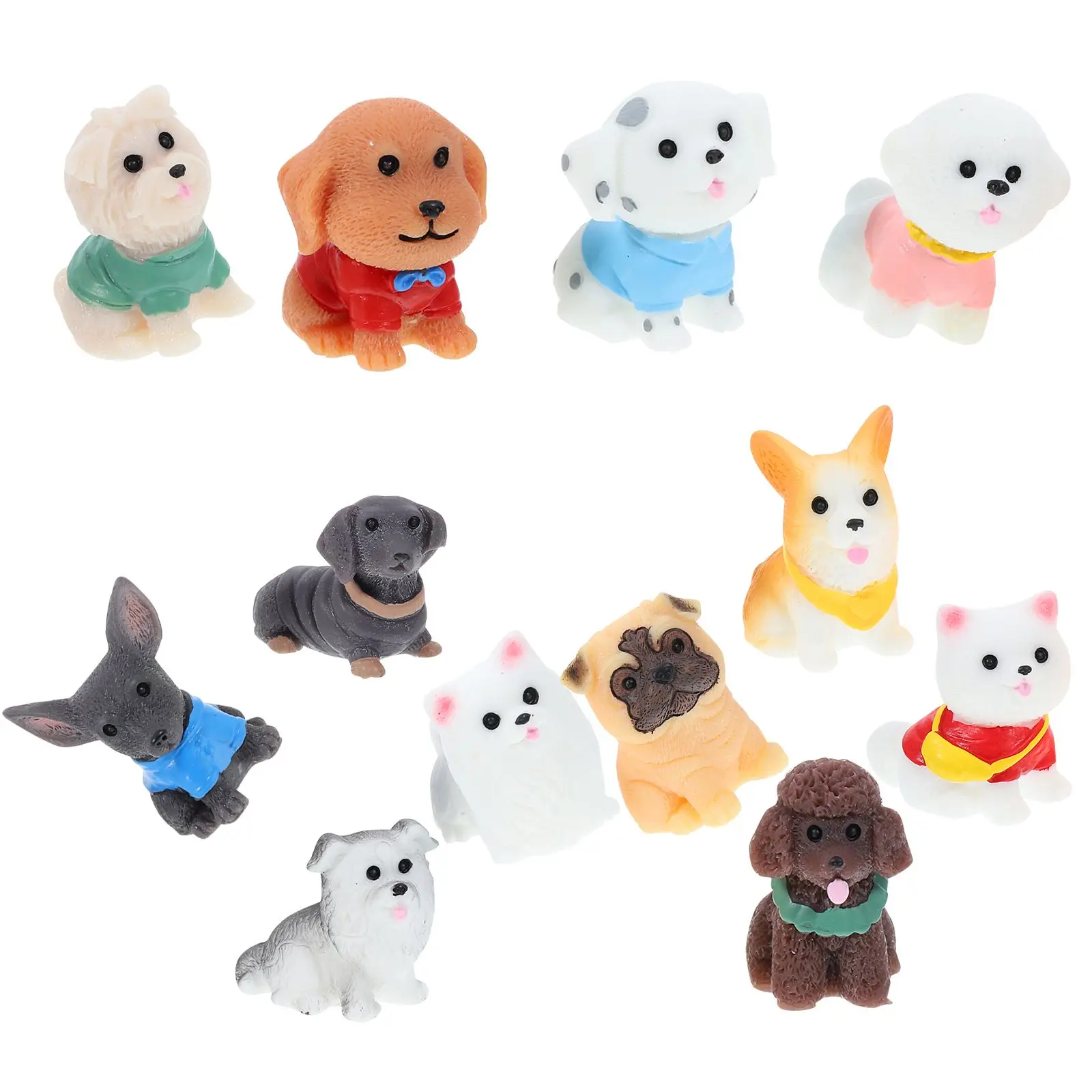 12 Pcs Dog Ornaments Resin Miniature Models Animals Figures Gifts Resin Dog Figurine Ornament for Kids Office Decor
12 Pcs Dog Ornaments Resin Miniature Models Animals Figures Gifts Resin Dog Figurine Ornament for Kids Office Decor