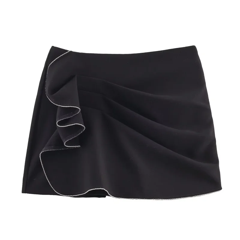 Summer Women' Solid Color Shiny Layered A-line Mini Skirts Shorts Women Side Zipper High Waist Skirts Female Causal Wear 2026
Summer Women' Solid Color Shiny Layered A-line Mini Skirts Shorts Women Side Zipper High Waist Skirts Female Causal Wear 2026