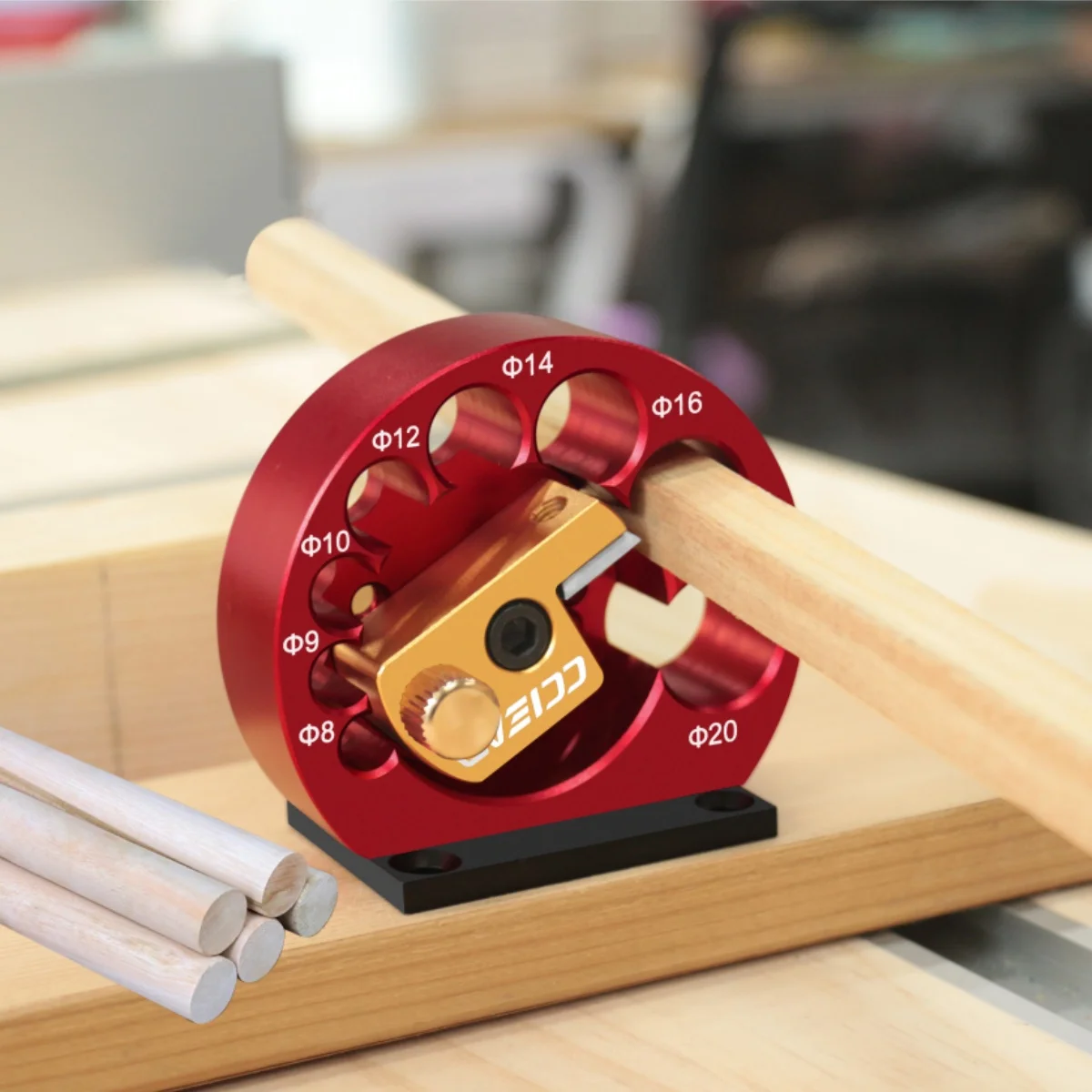 8-Holes Adjustable Dowel Maker Jig 8mm-20mm Or Carbide Blades Woodworking Electric Drill Milling Dowel Round Rod Auxiliary Tool
8-Holes Adjustable Dowel Maker Jig 8mm-20mm Or Carbide Blades Woodworking Electric Drill Milling Dowel Round Rod Auxiliary Tool