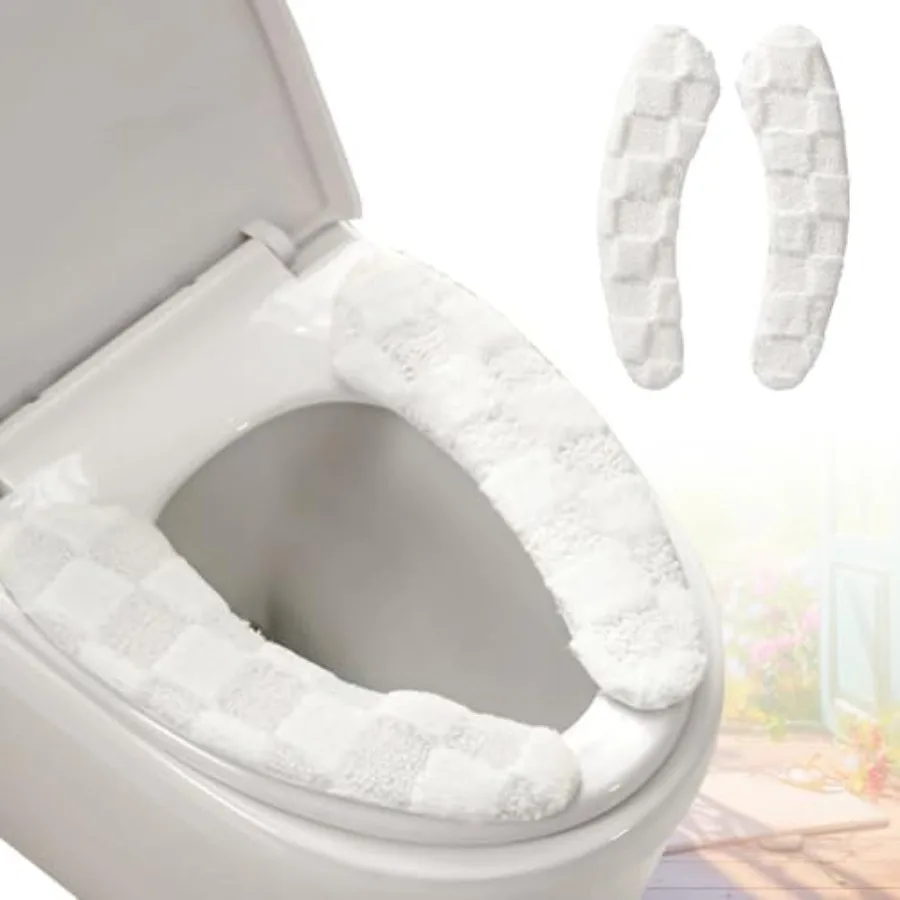 Curated Picks Thick and Warm Plush Toilet Seat Cover Washable, Reusable Cushion with TPR Adhesive and Checkered Pattern for Com
Curated Picks Thick and Warm Plush Toilet Seat Cover Washable, Reusable Cushion with TPR Adhesive and Checkered Pattern for Com