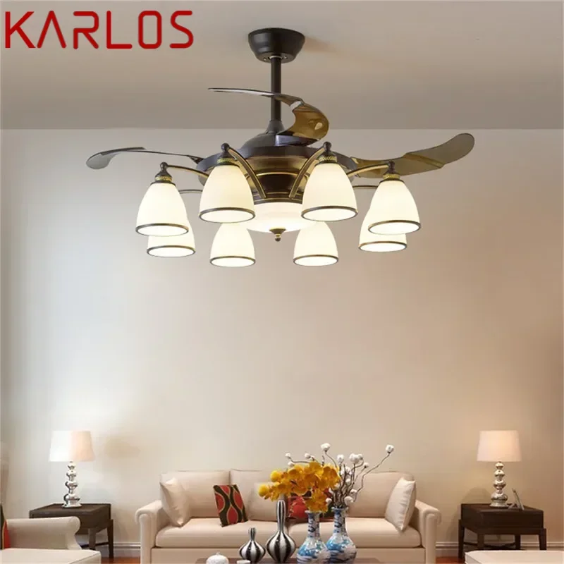 KARLOS Modern Stealth Fan Light Luxury Living Room Restaurant Bedroom Ceiling Fan Light Remote LED Electric Fan Light
KARLOS Modern Stealth Fan Light Luxury Living Room Restaurant Bedroom Ceiling Fan Light Remote LED Electric Fan Light