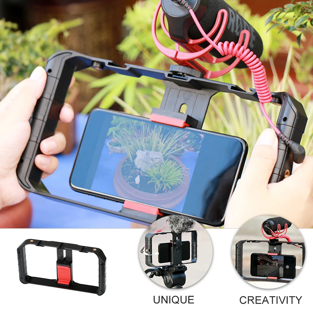 Smartphone Video Rig Phone Video Stabilizer Grip Tripod Mount for Mobile Filmmaking Live Streaming Phone Accessories
Smartphone Video Rig Phone Video Stabilizer Grip Tripod Mount for Mobile Filmmaking Live Streaming Phone Accessories