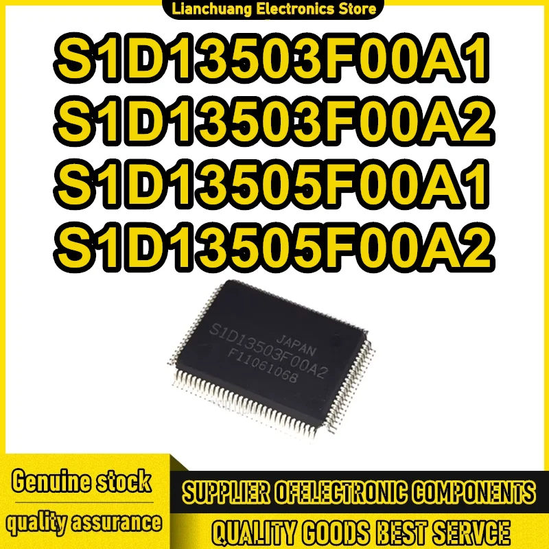 S1D13503F00A1 S1D13503F00A2 S1D13505F00A1 S1D13505F00A2 QFP100 IC chipset New in stock
S1D13503F00A1 S1D13503F00A2 S1D13505F00A1 S1D13505F00A2 QFP100 IC chipset New in stock