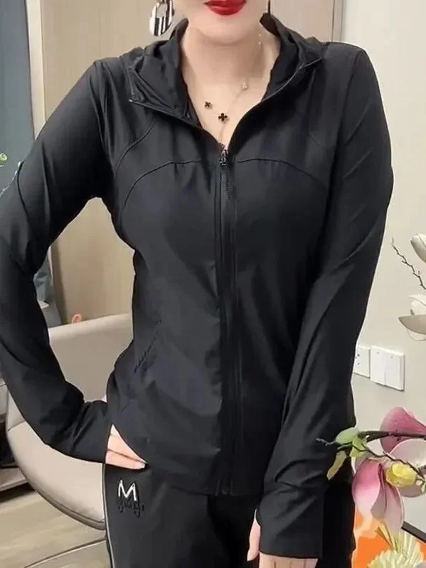 Fashionable Ladies' Hooded Jacket Yoga Wear Thin Ice Silk Quick Dry Summer 2026 Women's Regular Length Sun Protection Clothing
Fashionable Ladies' Hooded Jacket Yoga Wear Thin Ice Silk Quick Dry Summer 2026 Women's Regular Length Sun Protection Clothing