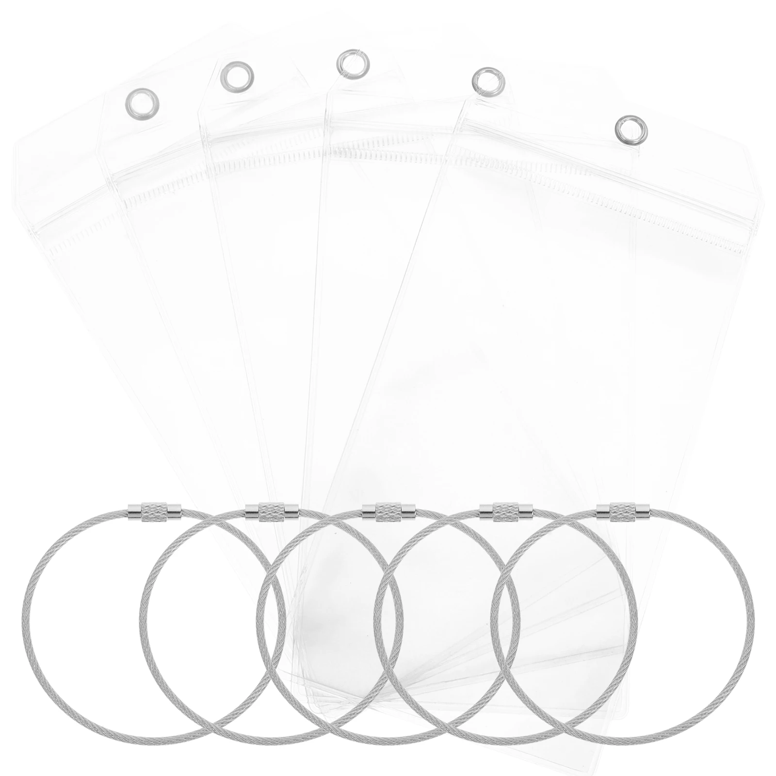 5 Sets Pvc Id Card Holder Badge Sleeve Clear Work Cards Cover With Steel Wire Anti-Scratch Transparent Name Badge Holder
5 Sets Pvc Id Card Holder Badge Sleeve Clear Work Cards Cover With Steel Wire Anti-Scratch Transparent Name Badge Holder