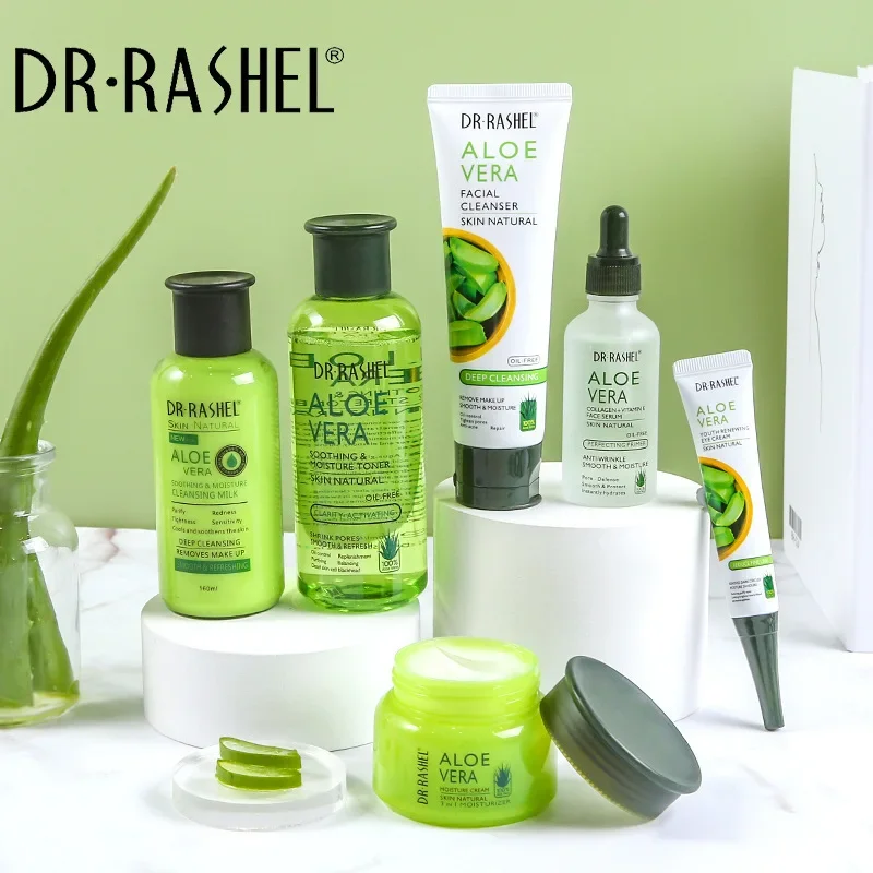 DR RASHEL Moisturizing Pores Shrinking Eye Cream Toner Serum Cleanser Kit 6 Piece Aloe Vera Skin Natural Soothing Moisture Set
DR RASHEL Moisturizing Pores Shrinking Eye Cream Toner Serum Cleanser Kit 6 Piece Aloe Vera Skin Natural Soothing Moisture Set