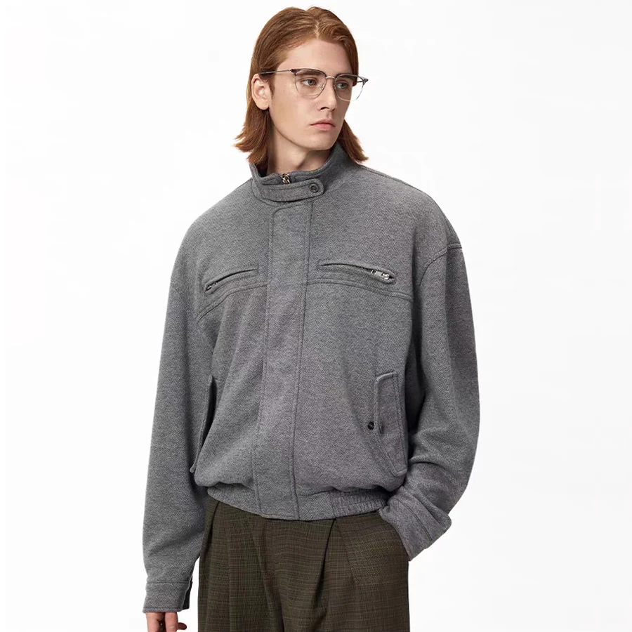 Autumn Winter Woolen Bomber Jacket Men Stand Collar Vintage Fashion Loose Casual Short Cargo Jacket Korean Streetwear Coat
Autumn Winter Woolen Bomber Jacket Men Stand Collar Vintage Fashion Loose Casual Short Cargo Jacket Korean Streetwear Coat