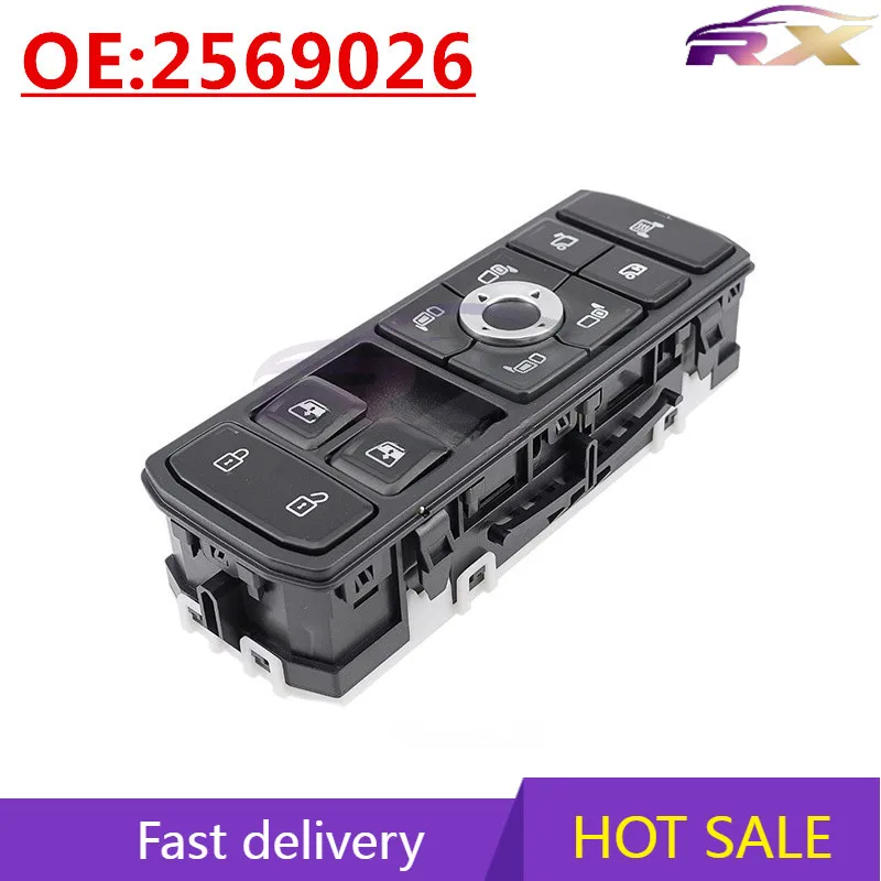 OEM:2569026 Suitable For Scania Auto Parts Glass Lifter Switch Electric Main Control Button Switch
OEM:2569026 Suitable For Scania Auto Parts Glass Lifter Switch Electric Main Control Button Switch