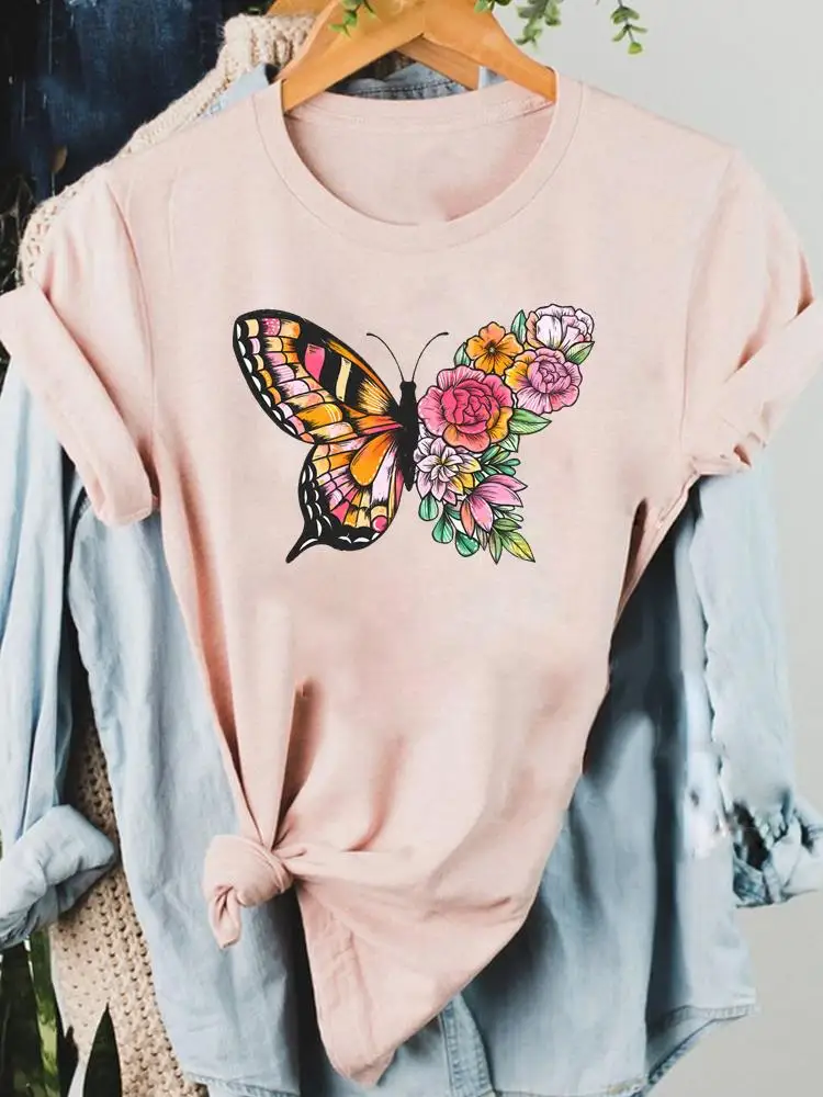 Clothing Graphic Tee Casual Ladies Fashion Cartoon Butterfly Trend Short Sleeve T Clothes Female Women Print T-shirts
Clothing Graphic Tee Casual Ladies Fashion Cartoon Butterfly Trend Short Sleeve T Clothes Female Women Print T-shirts