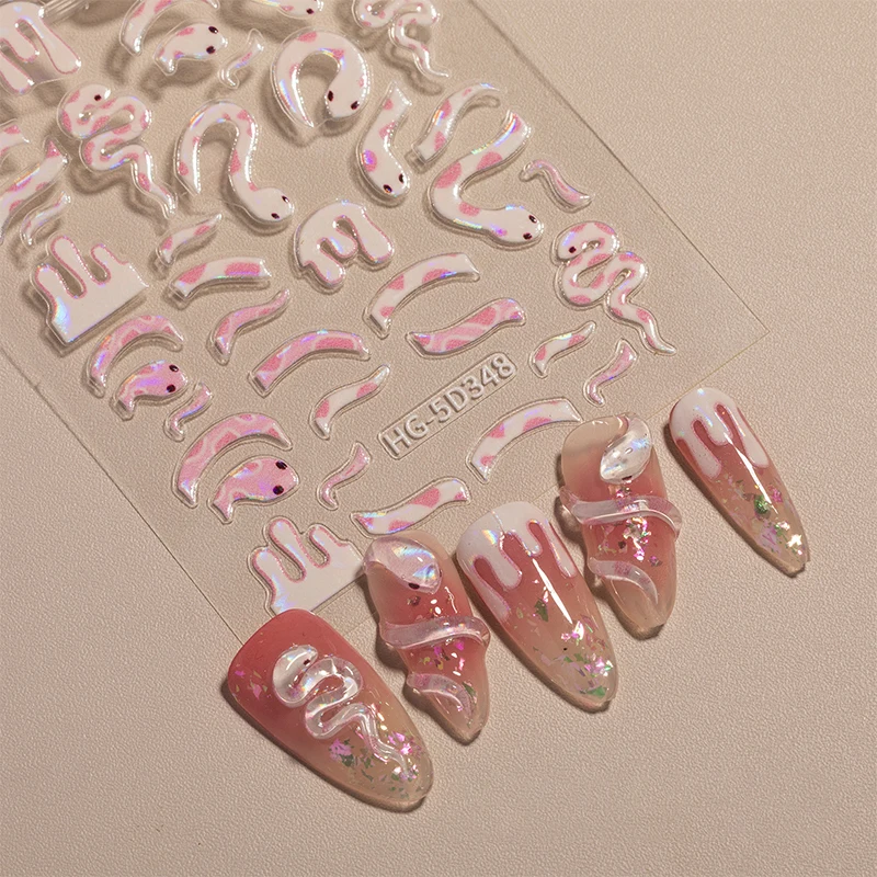 Cartoon Small Spirit Snake Pink Nail Art Sticker Embossed 3D Adhesive Nail Decoration Accessories
Cartoon Small Spirit Snake Pink Nail Art Sticker Embossed 3D Adhesive Nail Decoration Accessories