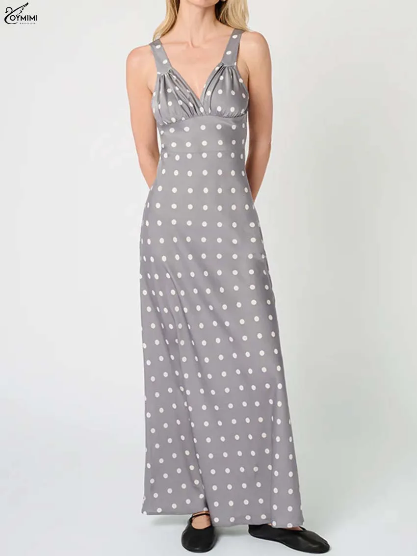 Oymimi Autumn New Grey Print Women's Dress Elegant V-Neck Open Back Slip Dresses Casual Zipper Ankle-Length Dresses Streetwear
Oymimi Autumn New Grey Print Women's Dress Elegant V-Neck Open Back Slip Dresses Casual Zipper Ankle-Length Dresses Streetwear