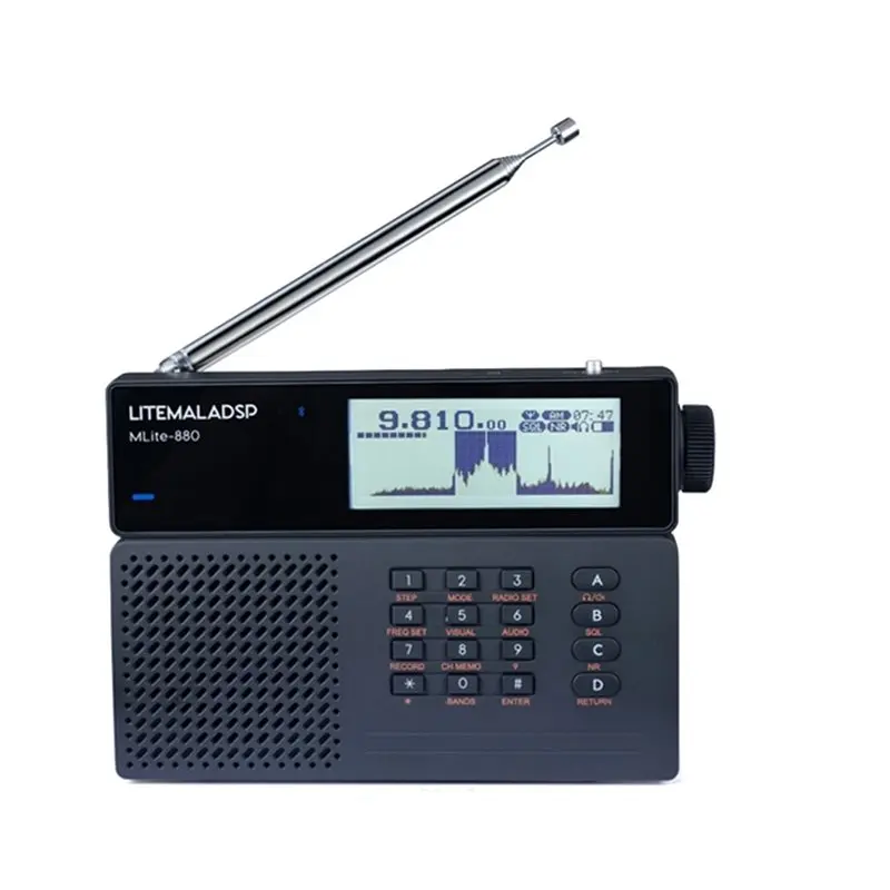 Радиоприемник Mlite-880 Malahit SDR, все диапазоны AM, SSB, CW, FM, VHF, с аккумулятором 5000 мАч
Радиоприемник Mlite-880 Malahit SDR, все диапазоны AM, SSB, CW, FM, VHF, с аккумулятором 5000 мАч