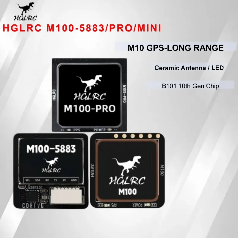 HGLRC M100-MINI M100-5883 M100Pro GPS Module Compass Ceramic Antenna LED for FPV Long Range RC Airplane Drone
HGLRC M100-MINI M100-5883 M100Pro GPS Module Compass Ceramic Antenna LED for FPV Long Range RC Airplane Drone