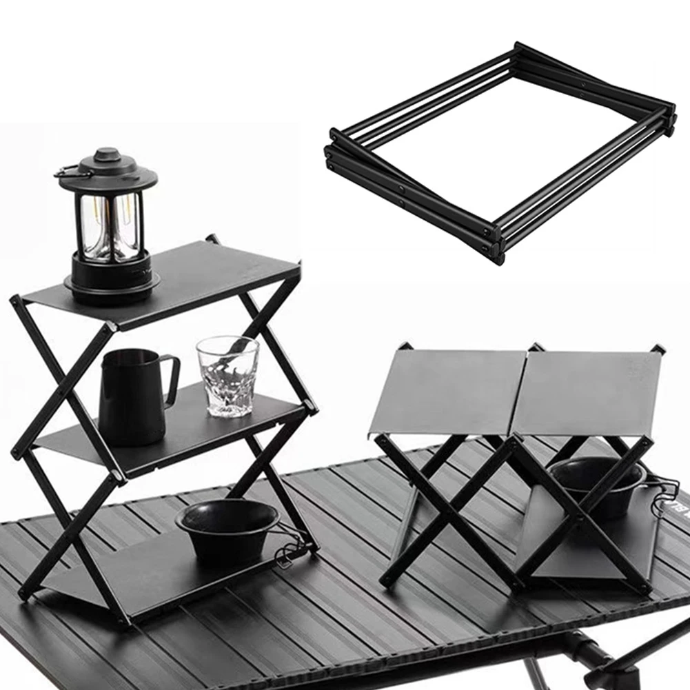3 Tier Folding Storage Shelf Multi-Function Metal Storage Rack Heavy Duty Portable Camping Organizer for Outdoor Activities
3 Tier Folding Storage Shelf Multi-Function Metal Storage Rack Heavy Duty Portable Camping Organizer for Outdoor Activities